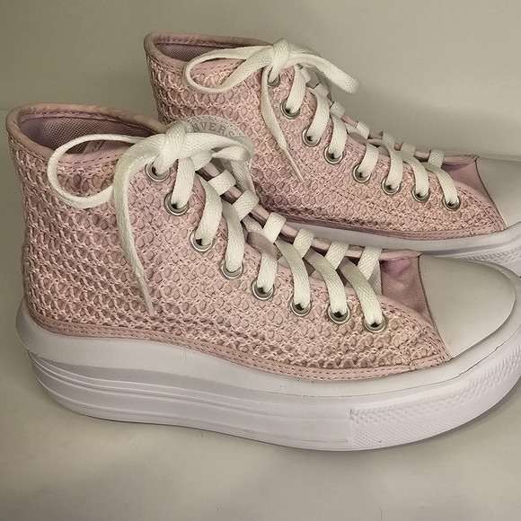 Converse Shoes - NWOT Womens Converse Chuck Taylor All Star Move Crochet Platform High Top Sneake